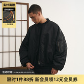TIRES 3M棉服外套 Bomber尼龙廓形MA1飞行夹克 24AW SERUTXET线