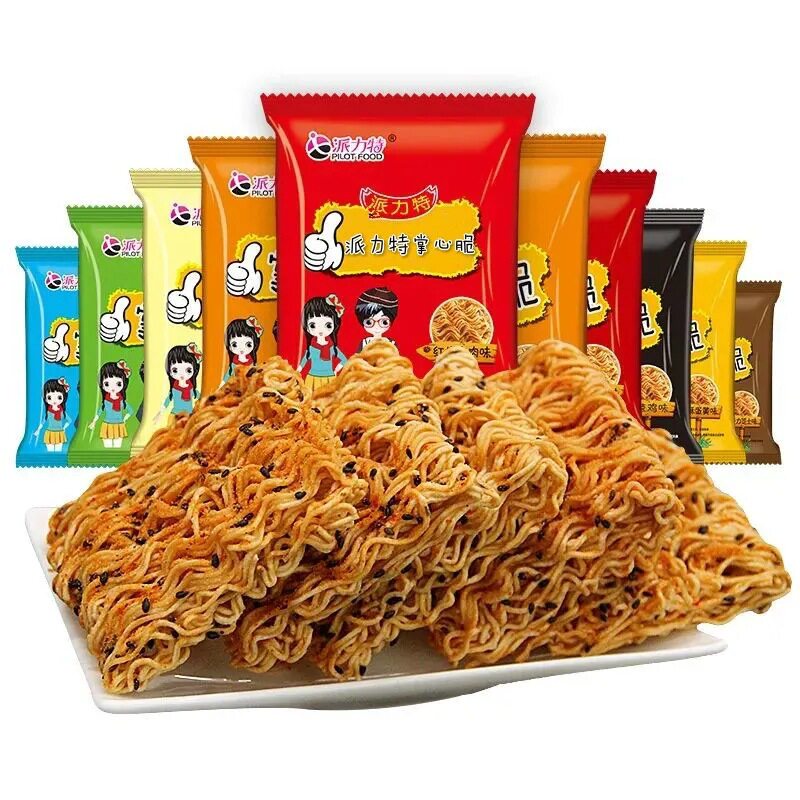 派力特掌心脆干脆面小包装校园怀旧小零食干吃方便面整箱散装