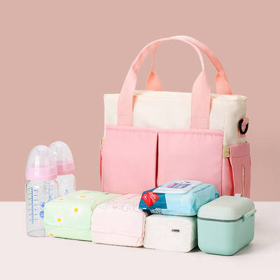 妈咪包简约百搭斜挎包便携母婴包