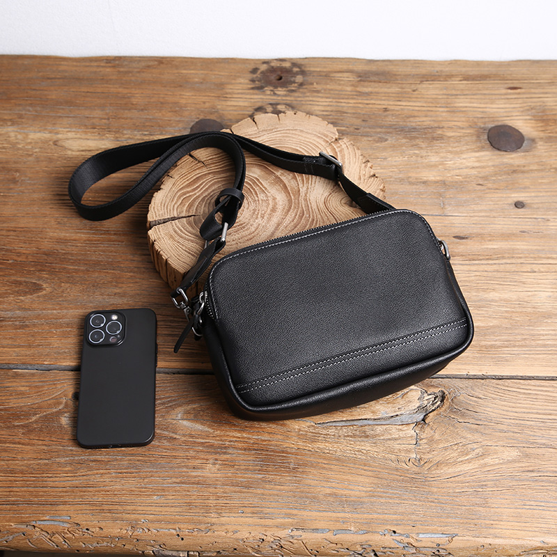 真皮男包迷你小包单肩包斜挎包头层牛皮多功能手抓包大容量手机包