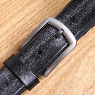 手工纯牛皮皮带男真皮针扣复古休闲青年腰带头层牛皮年轻人裤带潮