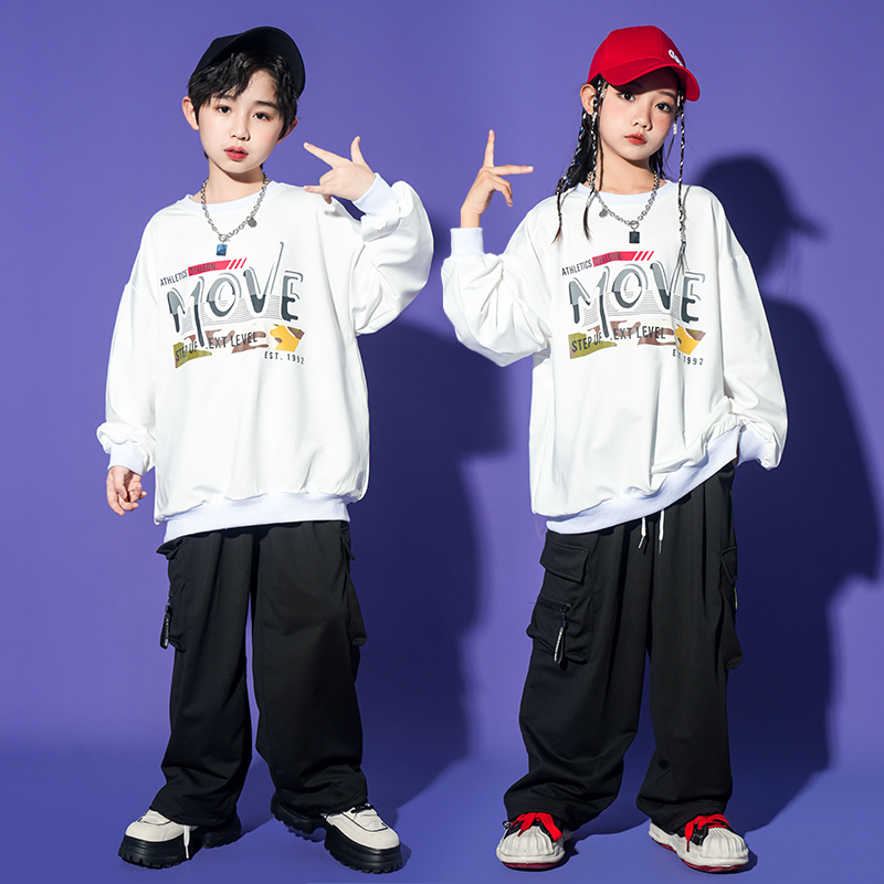 儿童春秋嘻哈街舞爵士舞演出服潮
