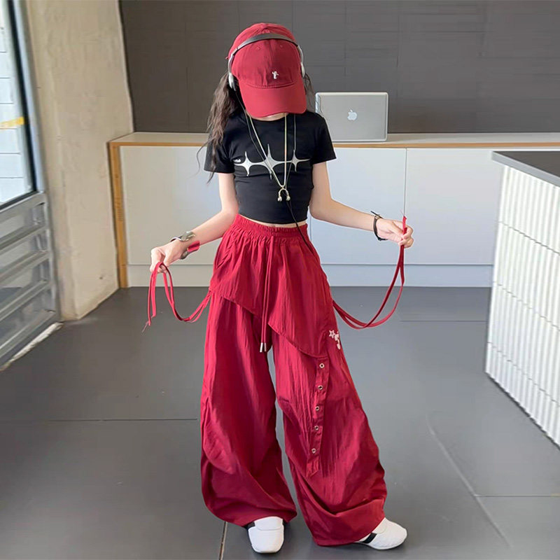 女孩爵士舞衣服少儿jazz甜酷套装