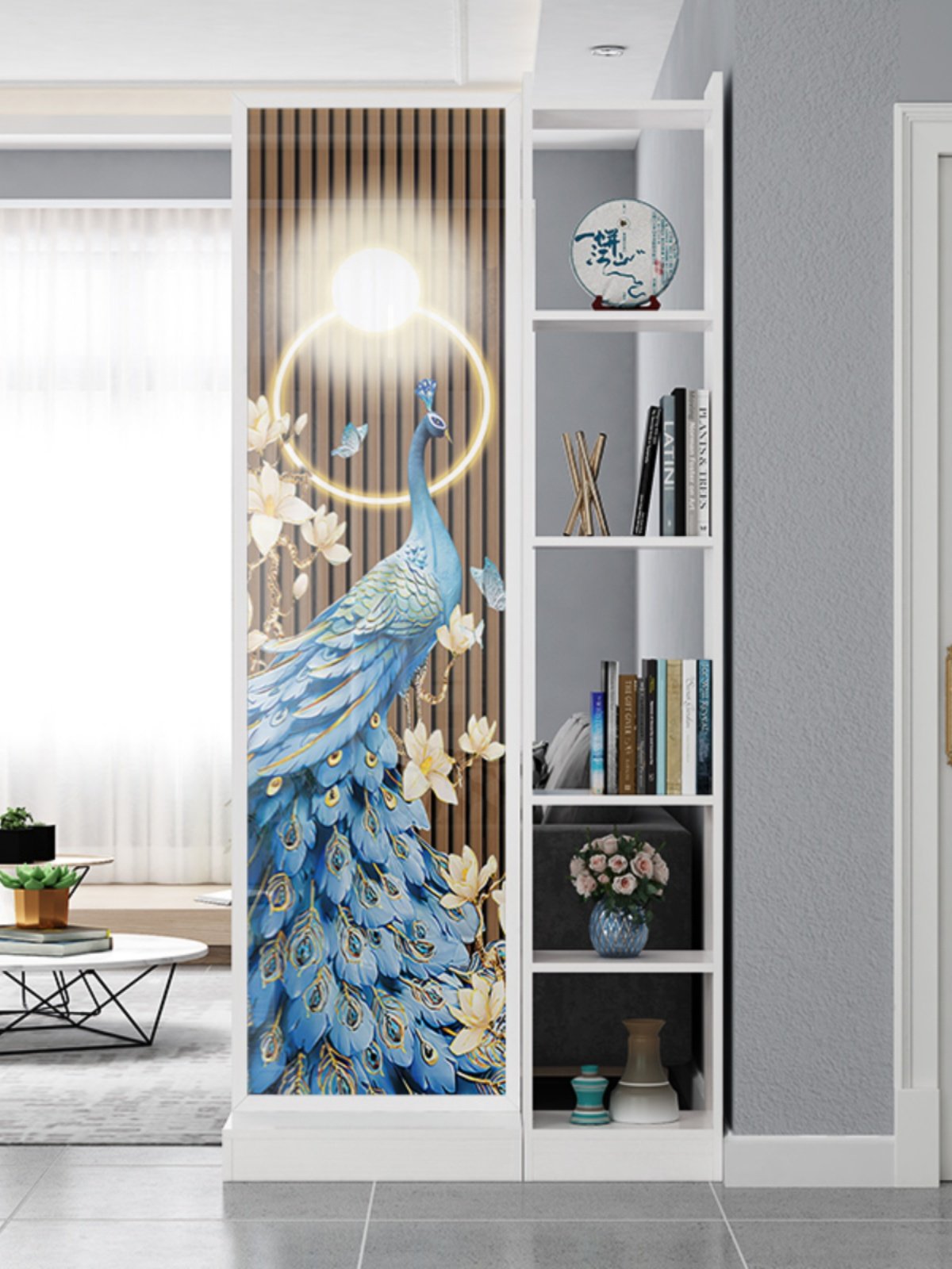 高端轻奢隔断屏风柜简约现代玄关柜装饰柜入户小户型正对大门柜子,住宅家具,座屏,淘宝优惠券,粉丝福利购,淘宝优惠卷