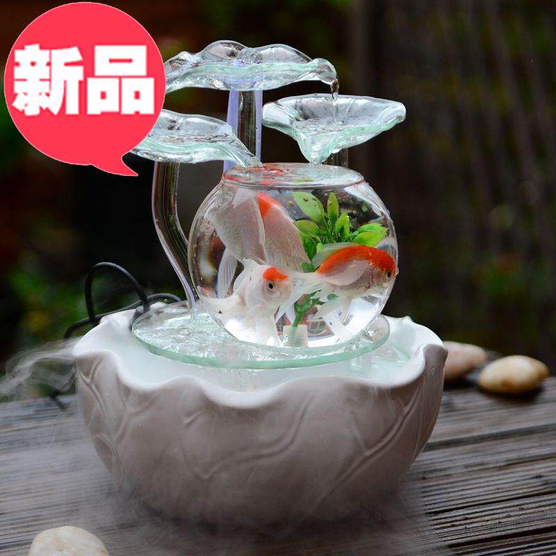 2019喷泉流水鱼缸加湿器家用小陶瓷摆件l电视柜上的装饰品家里新|ruв категории Домашний быт, украшения - от Buy2taobao.com для оказания профессиональной услуги покупки агента Taobao