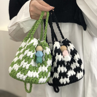 aair手工礼物DIY编织毛线团个性包包钩针含工具材料包打发时间神
