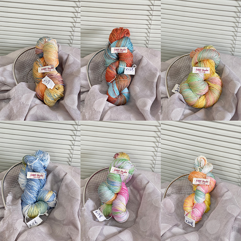 AARIC手作--夏季100%天丝手染绞纱DIY线材