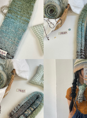 AARIC手作--油画色系圈圈纱DIY编织线材羊毛圈圈纱