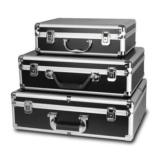 百元人民币铝箱存钱箱储物手提现金100元装钱收纳盒带钥匙彩礼盒