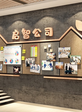 毛毡贴办公室氛围布置企业文化展示板司员工风采墙面照片装饰互动