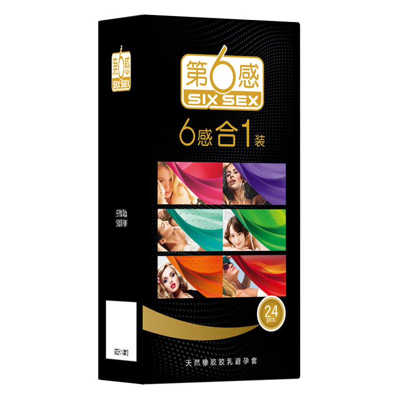 第6感超薄螺纹凸点6感合1避孕套