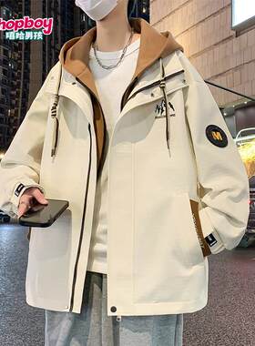 青少年外套男生假两件202