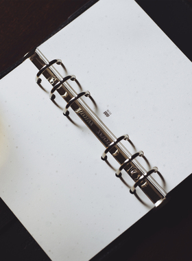 灼热Flaming现货Snow sound雪的声音A6活页纸 银边点阵手账笔记