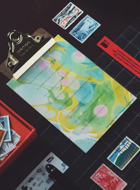 灼热Flaming现货焰火之海书签套装硫酸纸赖巍书签轻薄半透小礼物