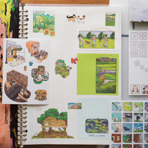 灼热原创硫酸纸手帐贴纸便签本