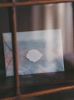 灼热Flaming现货Under the sea深海书签套装硫酸纸轻薄半透明礼物