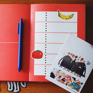 Feng手帐 插画和纸贴纸Lisk 灼热Flaming现货Four Seasons四季