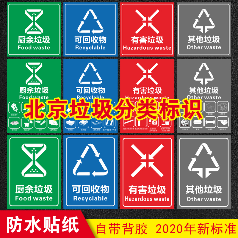 北京可回收物其他垃圾宣传标语