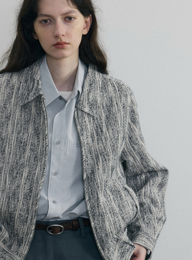 C2H4 Kensington Profile Jacket 线毯大理石纹编织小夹克