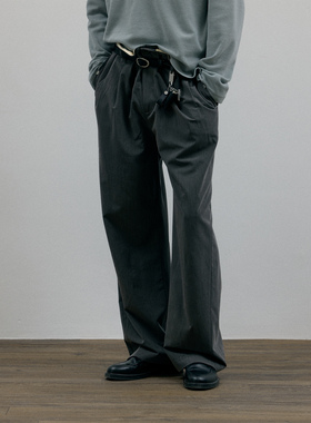 C2H4 Vrille Tailored Pants 定格瞬间褶皱腰部 维里尔西裤