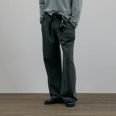 C2H4 Vrille Tailored Pants 定格瞬间褶皱腰部 维里尔西裤