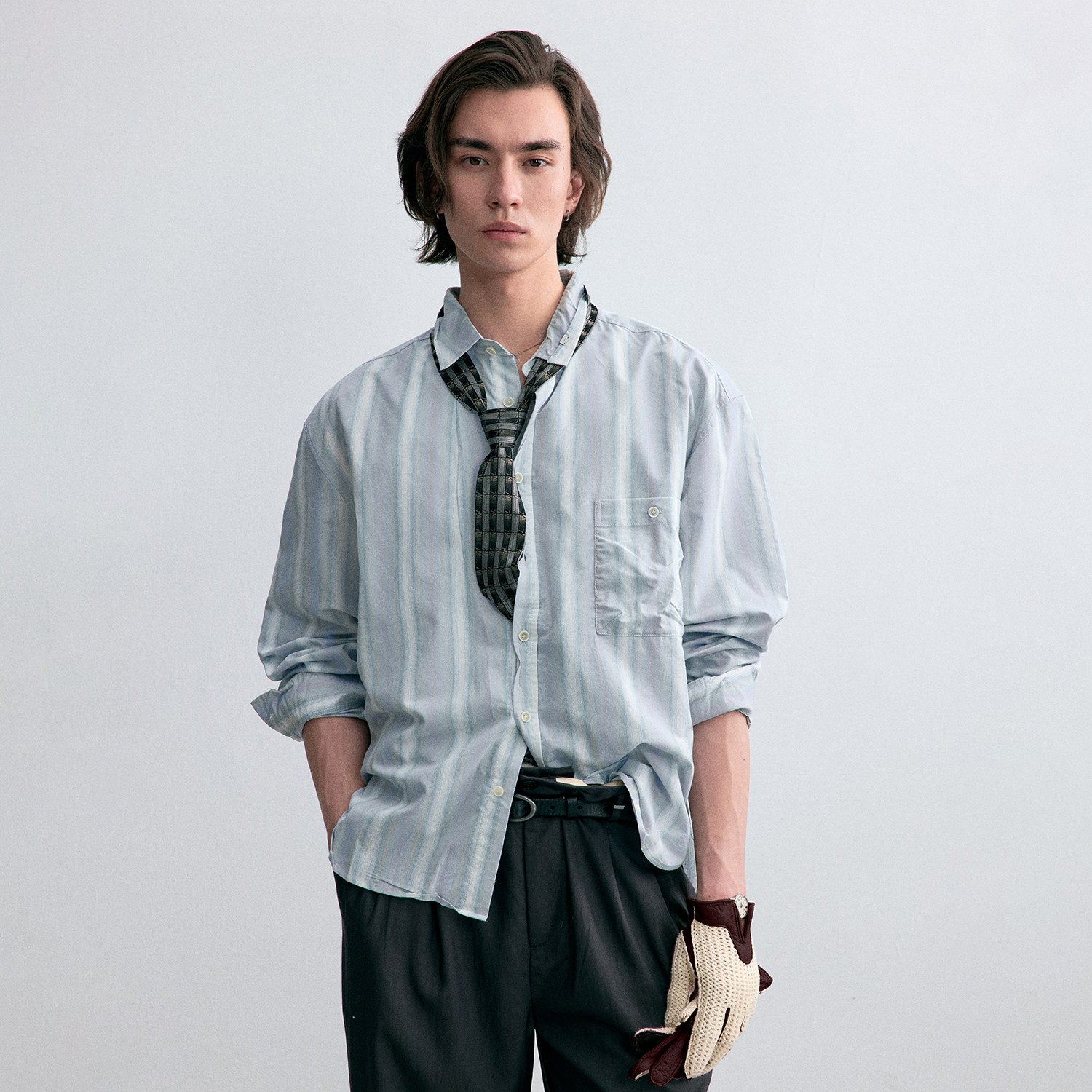 C2H4 Old Time Wardrobe Shirt 旧时衣橱 堆放褶皱衬衫 日本面料图片