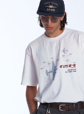 C2H4 x Pan Am 泛美航空联名 航线T恤