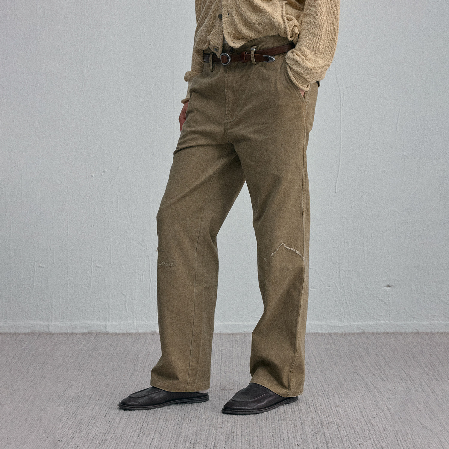 C2H4 Mechanic Distressed Cargo Pants 机械师旧时工装休闲裤图片