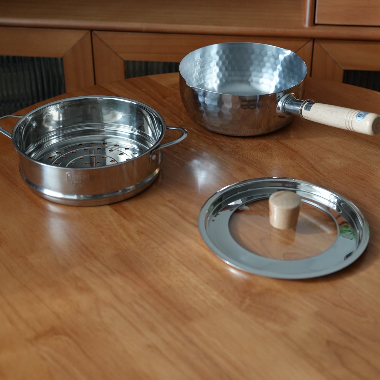 日本原装Yoshikawa吉川品牌雪平锅 适配不锈钢蒸笼 锅盖 配件