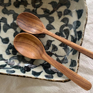 日式 高质量 饭勺 果酱刀 无漆环保 木勺汤勺 森屿食堂