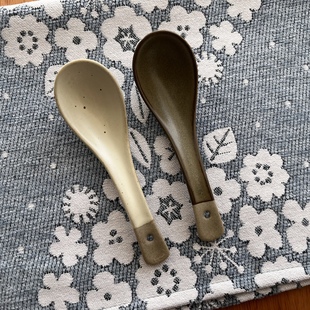 饭勺 汤勺 国制 釉下彩陶瓷勺子