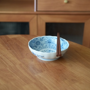 日本制 沙拉碗小号多功能碗 进口蓝凛堂6.5英寸钵碗小面碗粥碗