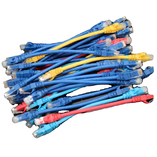 网线六类超五类纯铜屏蔽机房短跳线0.2米30CM50公分路由器15厘米