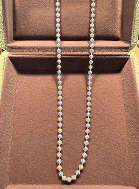 纯银S925银圆珠链女原创设计