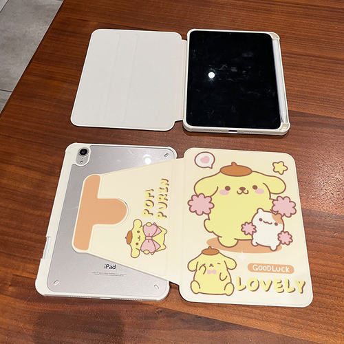 布丁狗iPad旋转支架亚克力笔槽壳