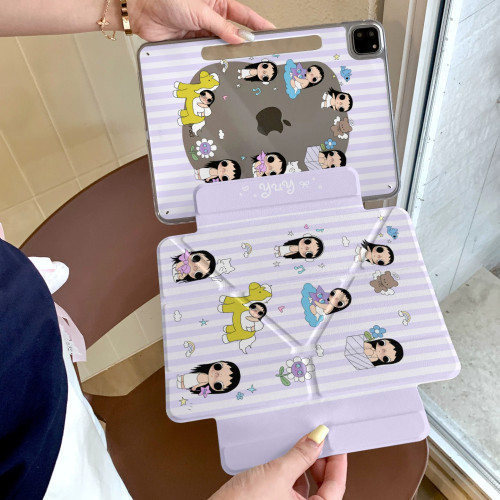 紫色条纹小玉适用iPad10/11/12代