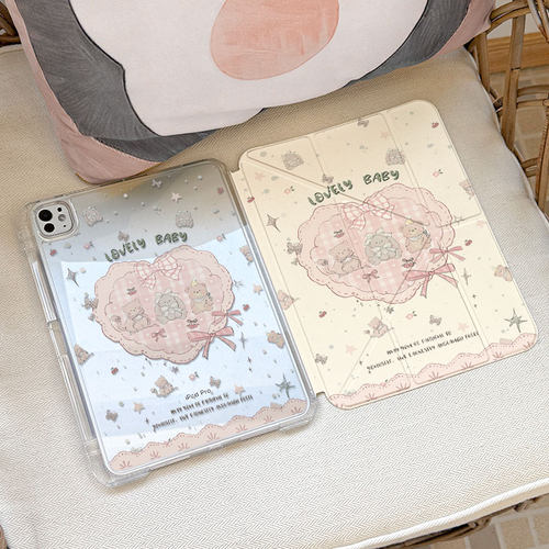 ins复古甜心Y折适用于iPad保护套