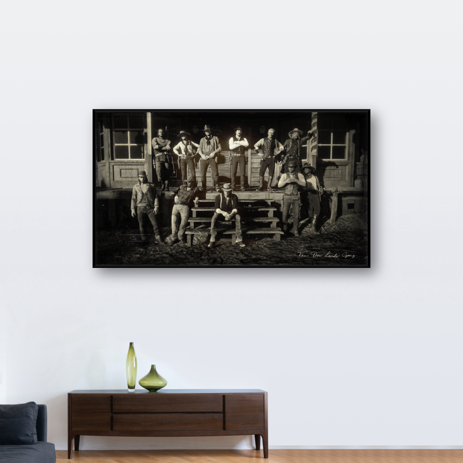 荒野大镖客合照周边装饰画海报客厅床头电竞房游戏背景墙壁画挂画