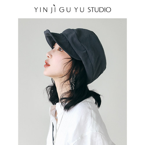 日系显脸小防晒报童鸭舌帽女款