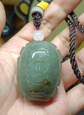 天然和田玉新疆且末蓝富甲天下大吊坠男女国风富甲天下手把件文玩