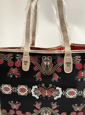 Anna Sui安娜苏LA VIE DE BOHEME波西米亚女神黑色背包单肩包