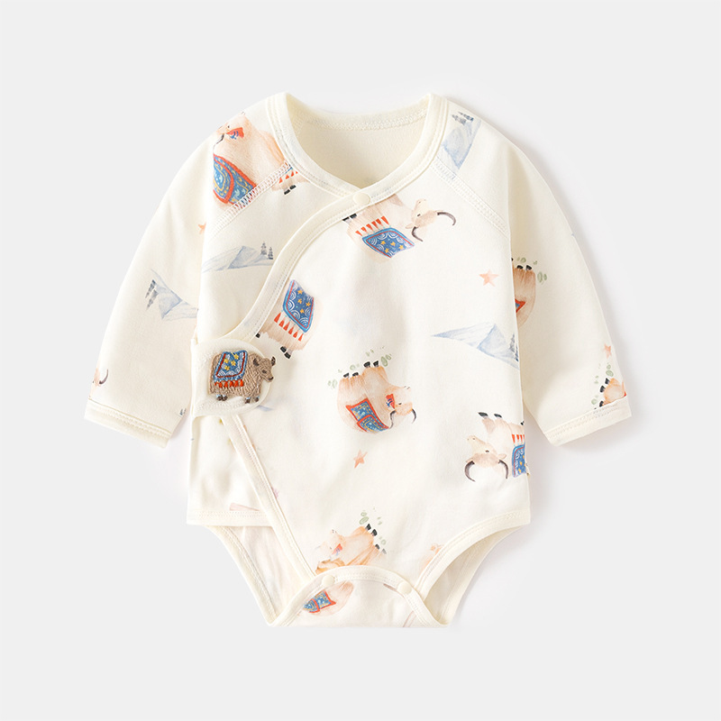 A类纯棉包屁衣无骨0-6月新生婴儿