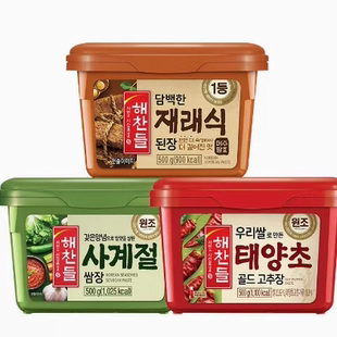 韩国好餐得韩式石锅拌饭酱甜辣酱辣椒酱大酱汤黄豆酱烤肉酱包饭酱