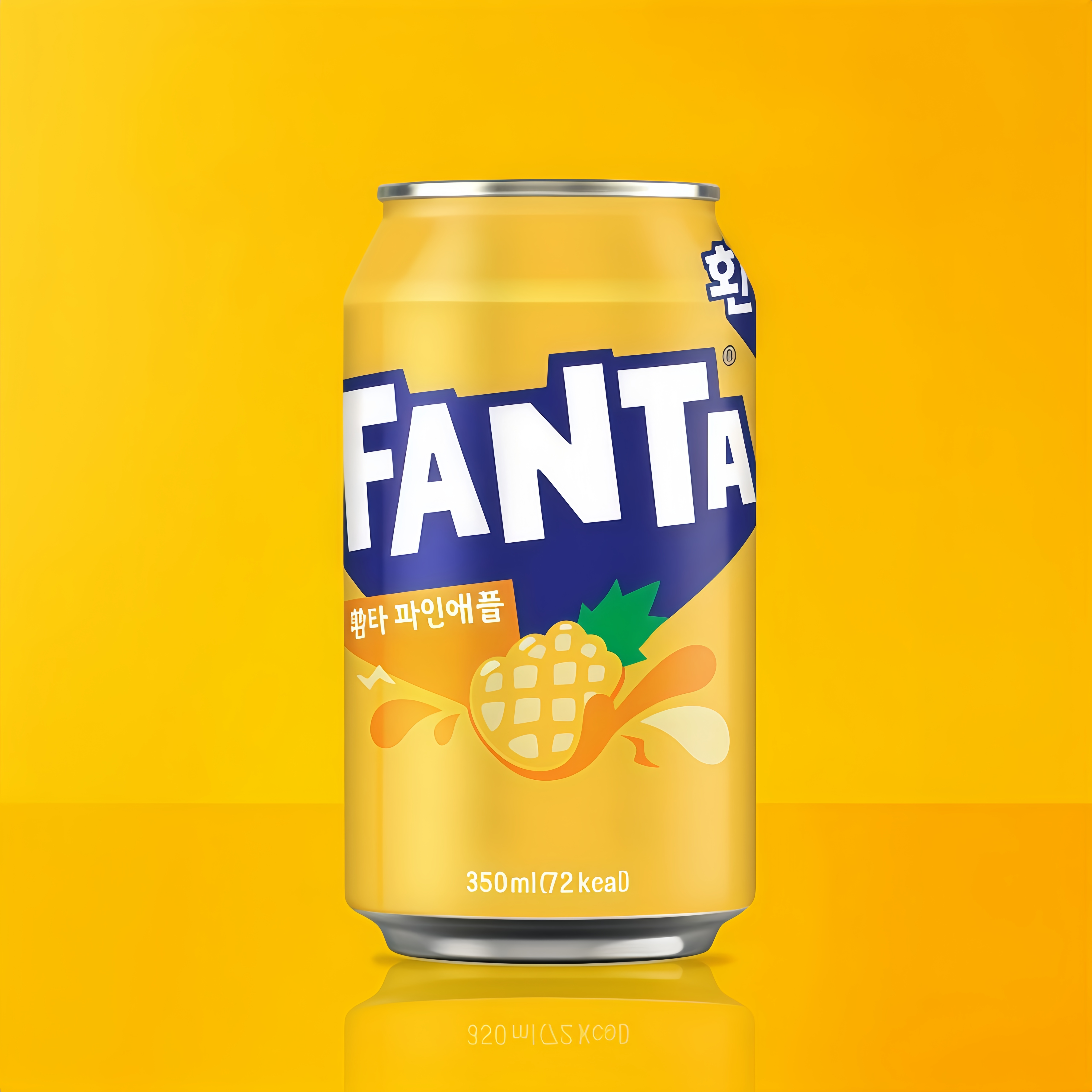4罐包邮进口菠萝味韩国芬达Fanta无糖0卡0糖葡萄蜜桃甜橙新款饮料