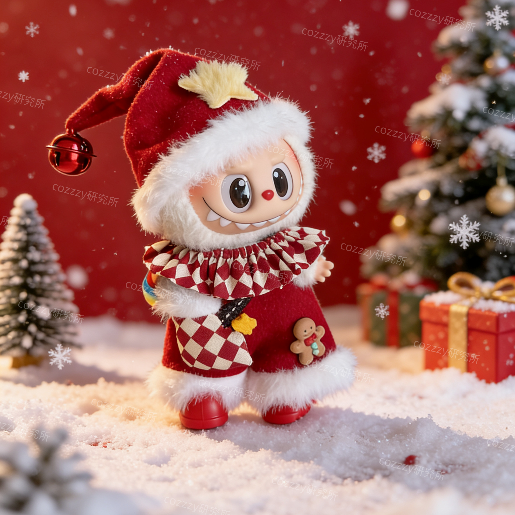 一二三代圣诞系列拉布布17cm搪胶娃衣盲盒穿搭套装圣诞小丑,模玩/动漫/周边/娃圈三坑/桌游,棉花娃娃/毛绒玩具娃衣,淘宝优惠券,粉丝福利购,淘宝优惠卷