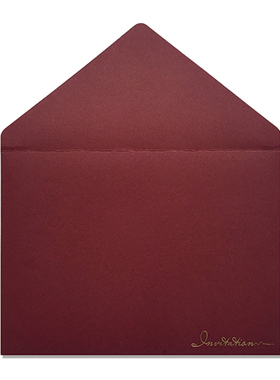 MarrySo马铃薯高端个性信封 商务结婚邀请 西式烫金加厚250g XF01