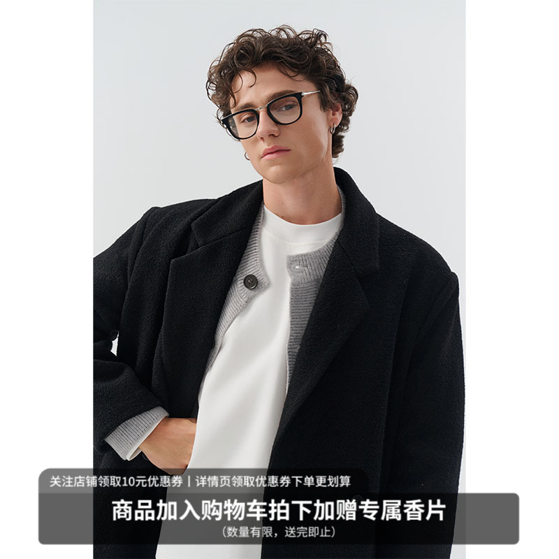 Midashand冬季中长款羊毛大衣