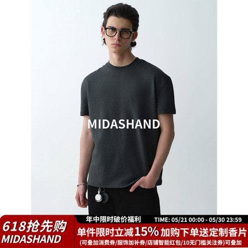 MIDASHAND美式正肩短袖T恤