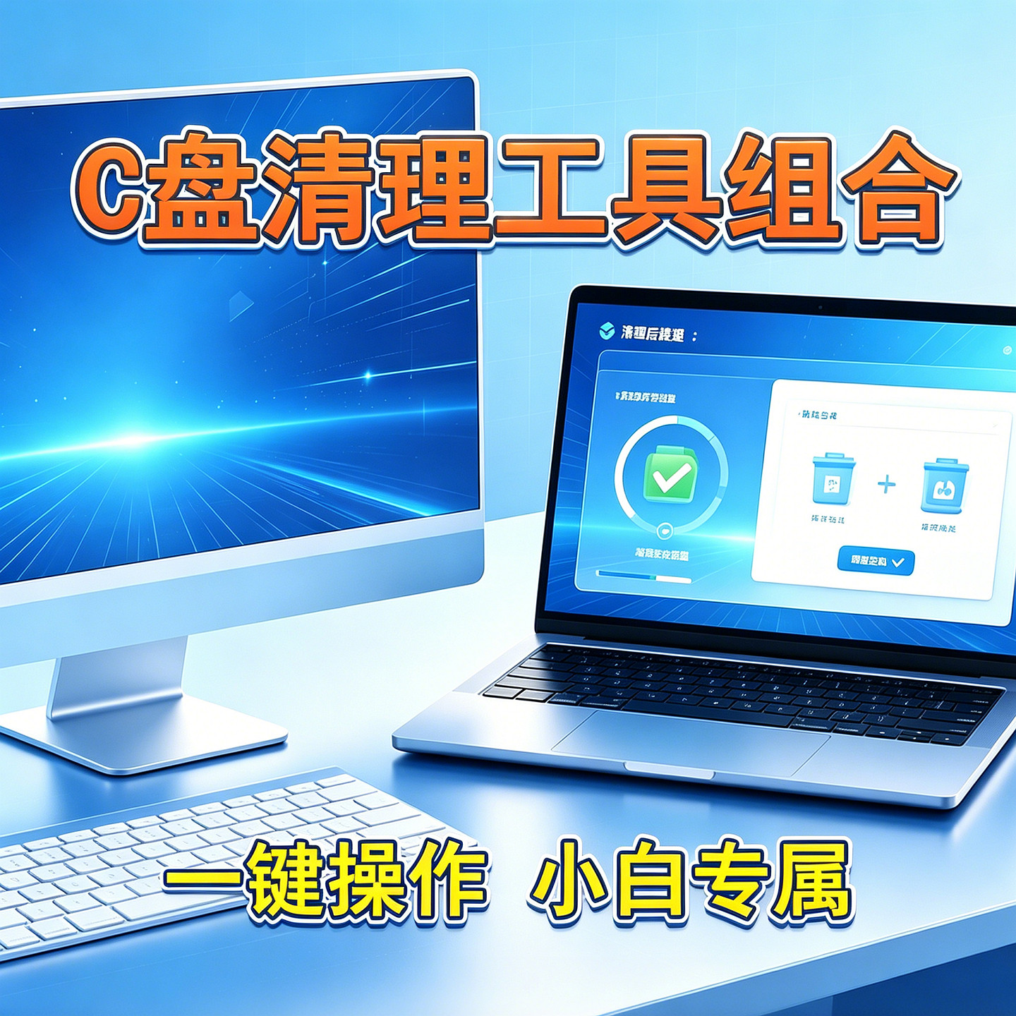 C盘清理软件电脑性能优化提速系统硬盘瘦身强力卸载垃圾一键工具