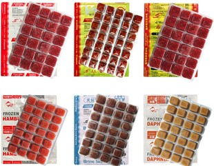 冷冻红虫冰冻血虫赤虫红线虫丰年虾罗汉七彩鱼食饲料江浙沪包邮